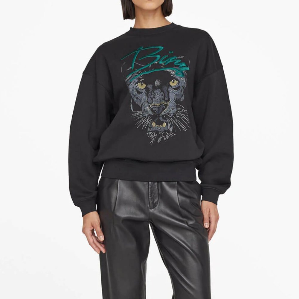 Anine Bing Black Panther Graphic Sweatshirt
